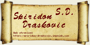 Spiridon Drašković vizit kartica